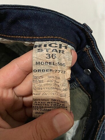 36 Beden lacivert Renk Rich Star Kadın Pantolon