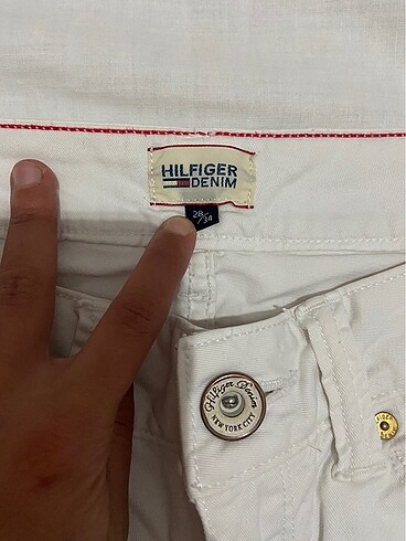 34 Beden beyaz Renk TOMMY HILFIGER Kadın Pantolon
