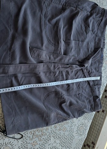 Gri Kemerli Midi buyuk beden etek - Görsel 5