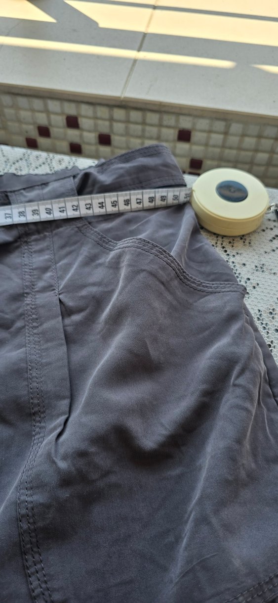 Gri Kemerli Midi buyuk beden etek - Görsel 2