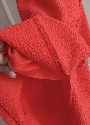 40 Beden kırmızı Renk Prenses Yaka Midi Elbise