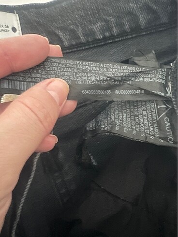 m Beden Zara siyah kot pantolon