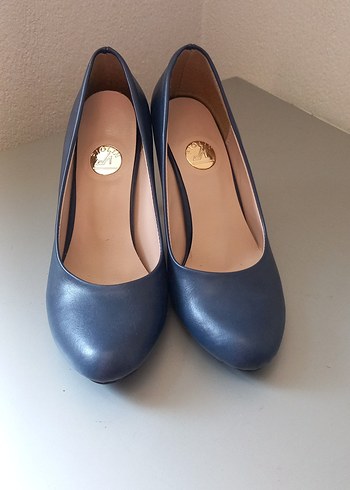 Diğer Klasik koyu mavi Stiletto Kadın Topuklu Ayakkabı