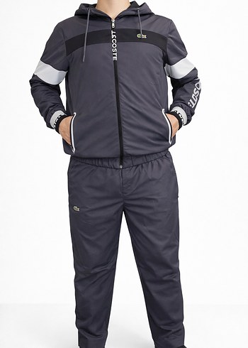 Lacoste Antrasit Erkek Kapüşonlu Eşofman - Görsel 3