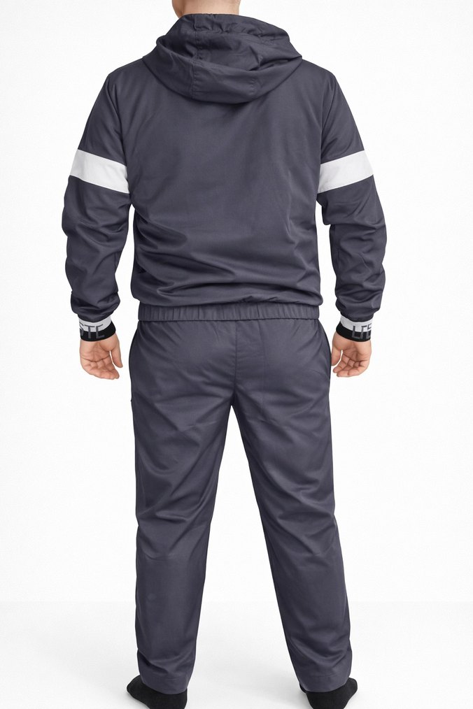 Lacoste Antrasit Erkek Kapüşonlu Eşofman - Görsel 4