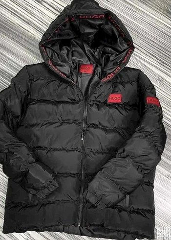 HUGO Siyah Kısa Erkek Mont - Görsel 3