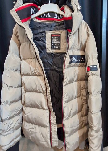 Bej Prada Kapüşonlu Erkek Mont - Görsel 4