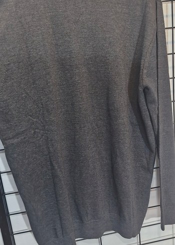 Gri Erkek Fermuarlı Sweatshirt - Görsel 7