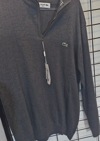 Gri Erkek Fermuarlı Sweatshirt - Görsel 5