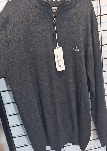 Gri Erkek Fermuarlı Sweatshirt - Görsel 3