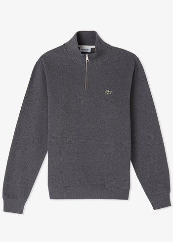 Gri Erkek Fermuarlı Sweatshirt - Görsel 2