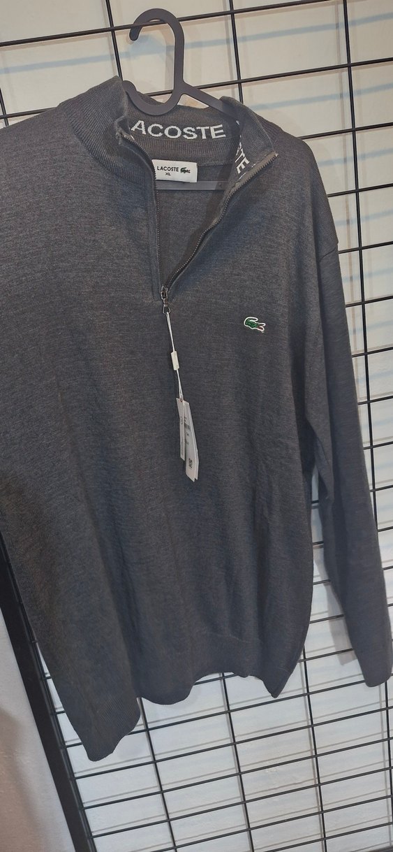 Gri Erkek Fermuarlı Sweatshirt - Görsel 5