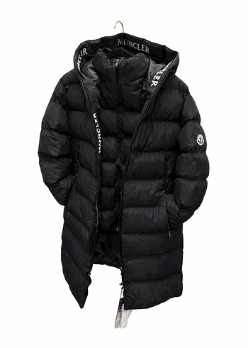 Moncler Siyah Fermuarlı Erkek Mont Uzun - Görsel 2