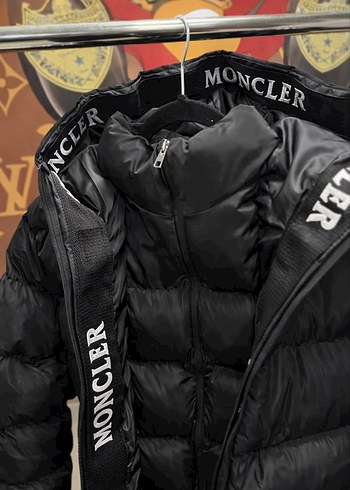 Moncler Siyah Fermuarlı Erkek Mont Uzun - Görsel 4