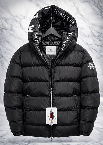 Moncler Erkek Siyah Fermuarlı Kısa Mont - Görsel 2