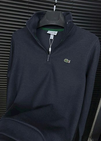Lacoste Erkek Lacivert Fermuarlı Sweatshirt - Görsel 2
