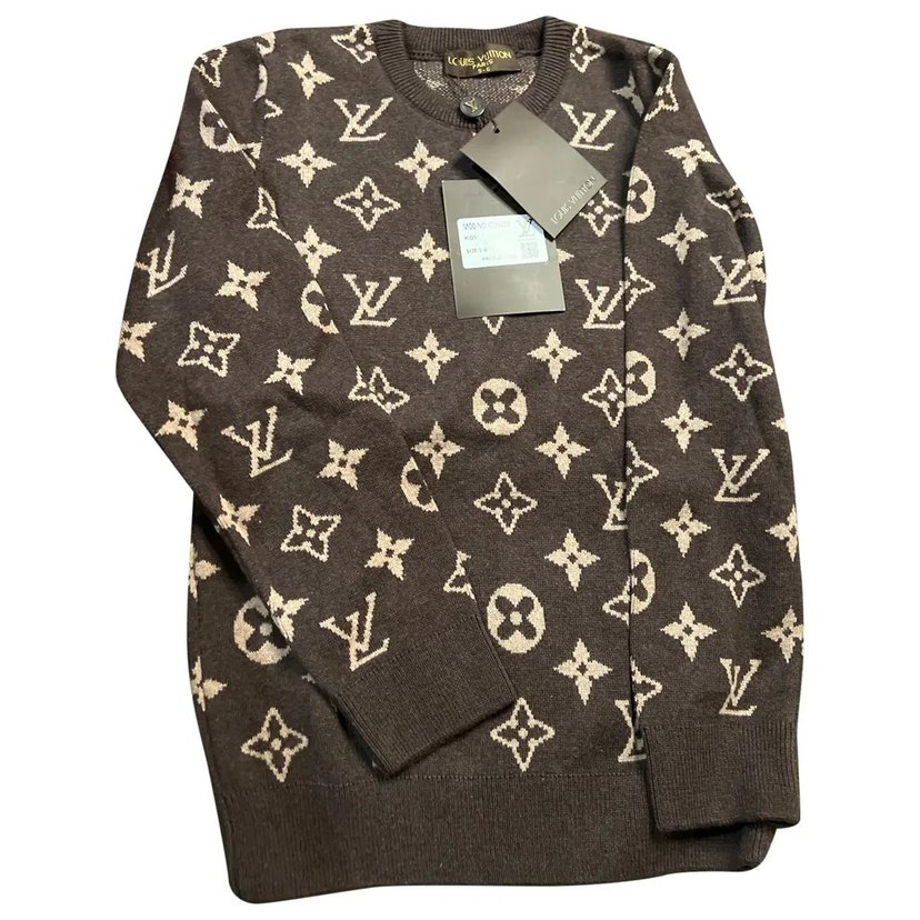 Kadın Kahverengi Desenli Triko Kazak - Görsel 3