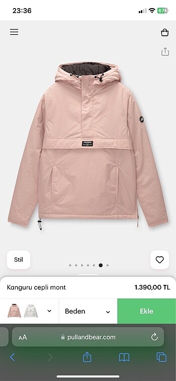 Pull and Bear kanguru mont