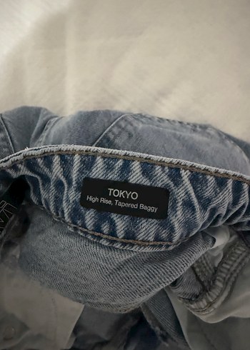 26 Beden mavi Renk Baggy Kot Pantolon