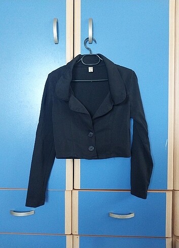 Crop ceket