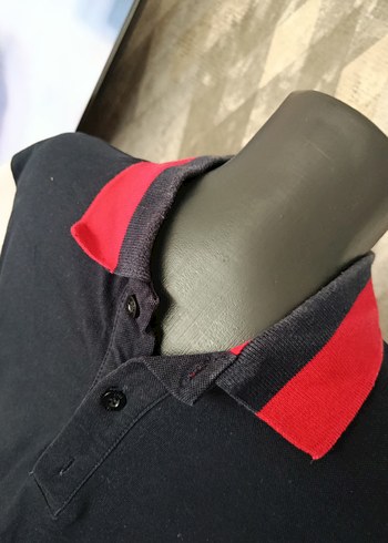 Düğmeli Lacivert Erkek Polo Tişört - Görsel 2