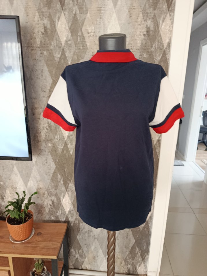 Düğmeli Lacivert Erkek Polo Tişört - Görsel 3