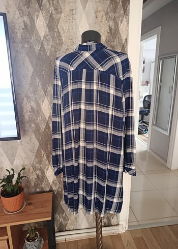 Kadın Uzun Kollu Ekose Gömlek - Görsel 3