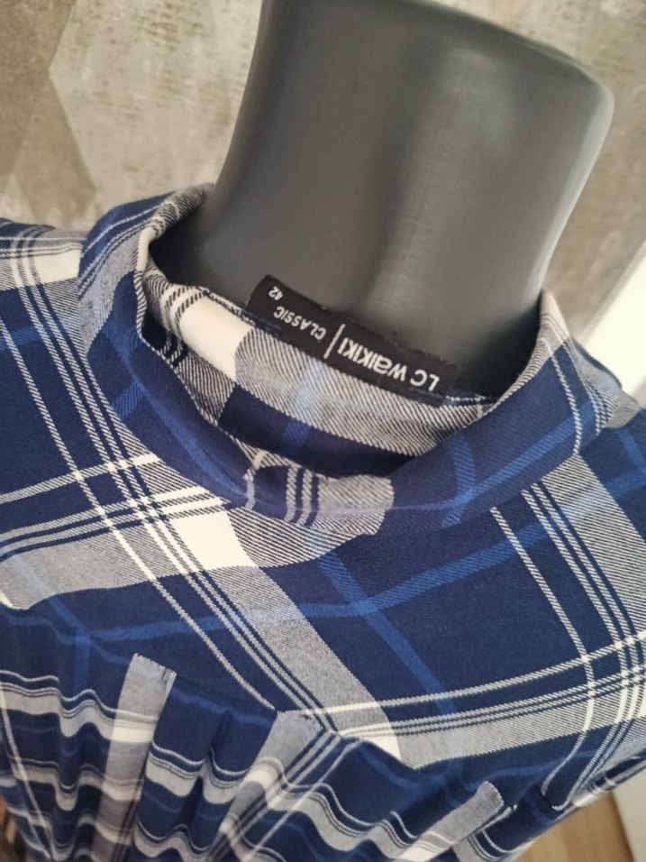 Kadın Uzun Kollu Ekose Gömlek - Görsel 4