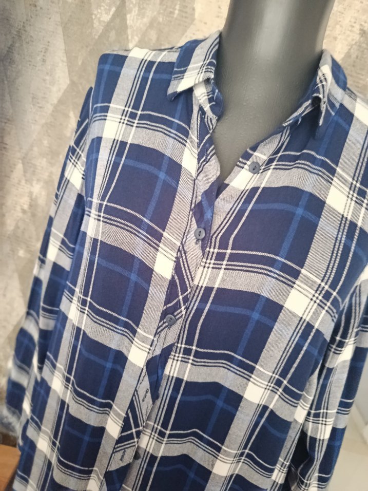 Kadın Uzun Kollu Ekose Gömlek - Görsel 2