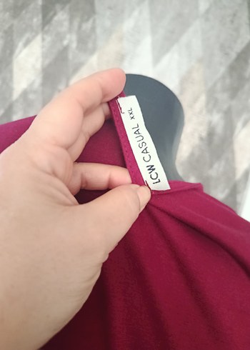 Bordo Dantel Detaylı Kadın Bluz - Görsel 5