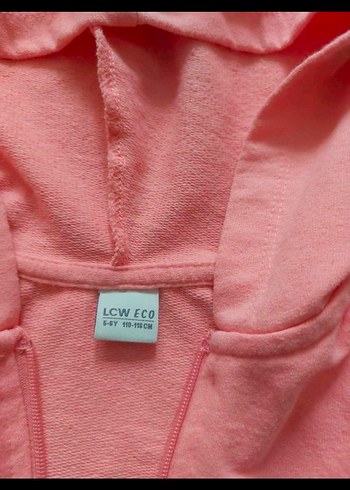 Kız Çocuk Kapüşonlu Fermuarlı Pembe yelek - Görsel 2