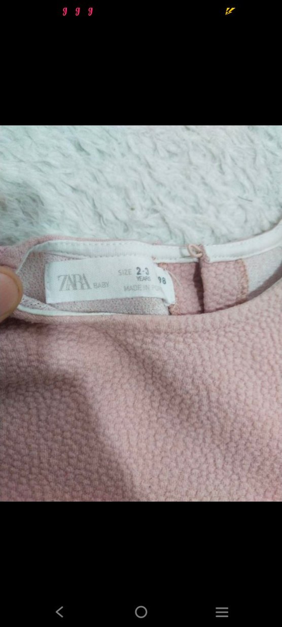 Kız Çocuk Puantiyeli Triko Elbise - Görsel 2