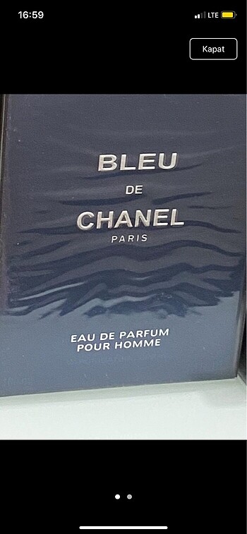 Bleu chanel erkek parfümü