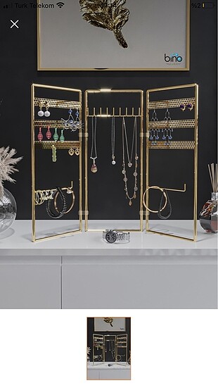 Gold takı askısı şık organizer
