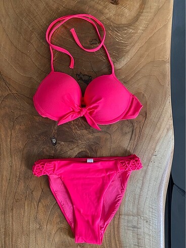 xs Beden Penti nar çiçeği bikini takımı