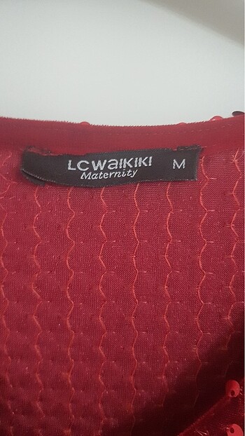 m Beden bordo Renk Lcw pullu abiye hiç giyilmedi