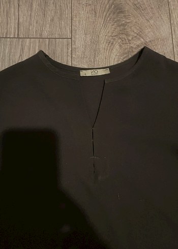 Siyah Uzun Kollu Salaş bluz - Görsel 3