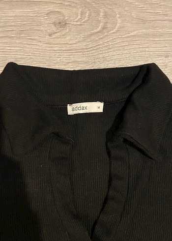 Siyah Uzun Kollu Polo Tişört - Görsel 3