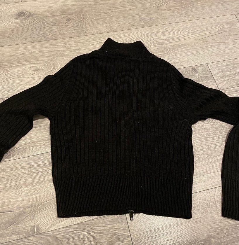 Siyah Fitilli Kadın Kazak - Görsel 4