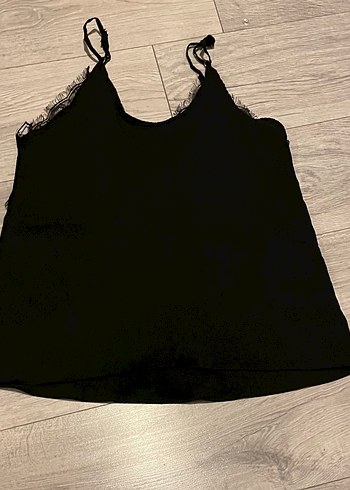 Dantelli Siyah V Yaka - Görsel 4