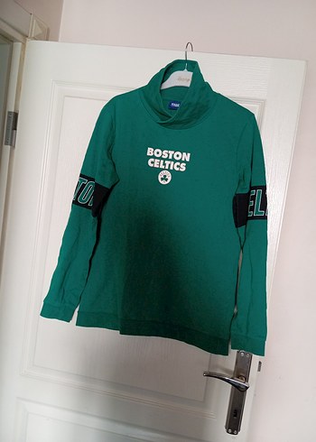 Boston Celtics Baskılı Erkek Çocuk Sweatshirt - Görsel 2