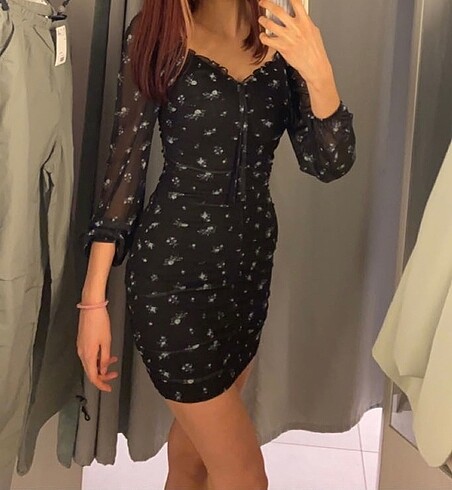 H&M siyah elbise