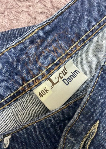 Kadın Geniş Kesim Midi Kot Pantolon - Görsel 5