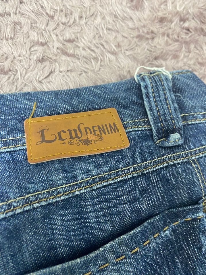 Kadın Geniş Kesim Midi Kot Pantolon - Görsel 4