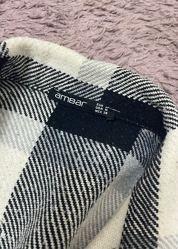 Gri Kareli Düğmeli Kadın Gömlek - Görsel 2