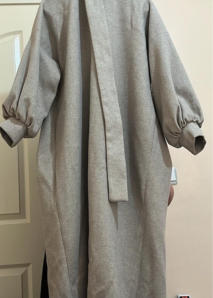 Kaşe kaban gri - Görsel 3