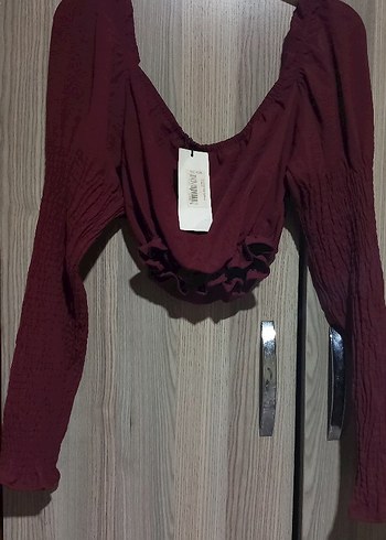 kadin bustiyer crop bluz - Görsel 2