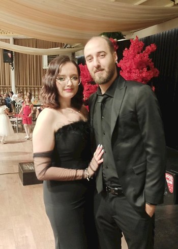Diğer Siyah Straplez Gotik uzun Elbise