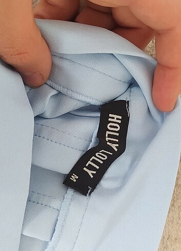 m Beden Mini etek fileli mavi
