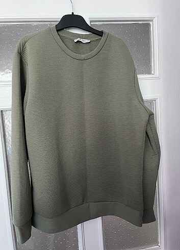 Erkek haki sweatshirt 